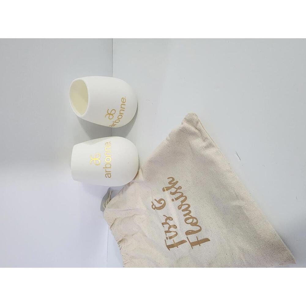 Arbonne Fizz & Flourish Silicone Wine Glasses - Set of 2